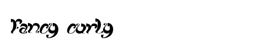 fancy curly