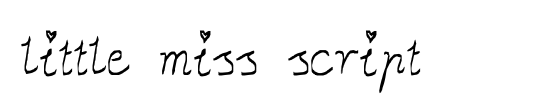 little miss script