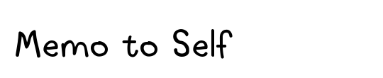 Memo2Self