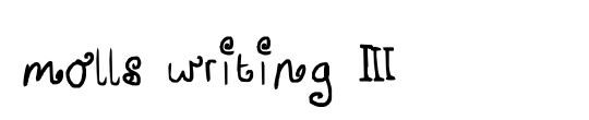 molls writing 3