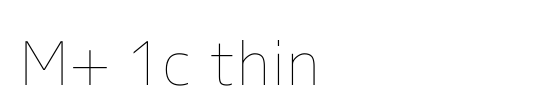 M+ 1c thin
