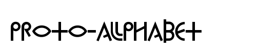 Proto-Alphabet