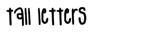 tall letters