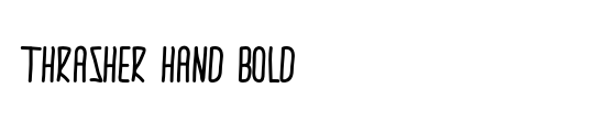 thrasher hand Bold