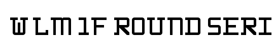 WLM 1F Round Serif
