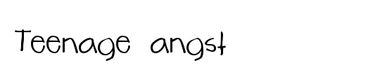Teenage angst