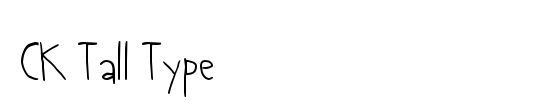 CK Tall Type