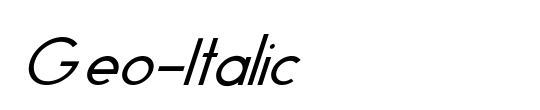 Geo-Italic