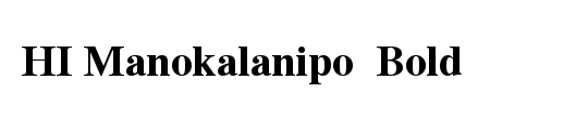 HI Manokalanipo