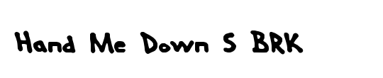 Hand Me Down S BRK