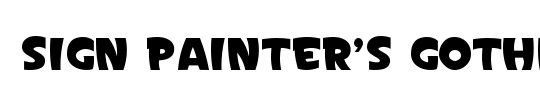 Sign Painter's Gothic JL