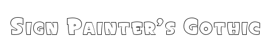 Sign Painter's Gothic OSC JL