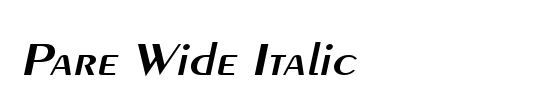 Pare Wide