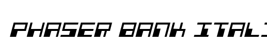 Phaser Bank Italic