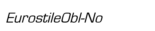 EurostileObl-No