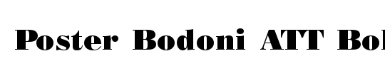Poster Bodoni ATT