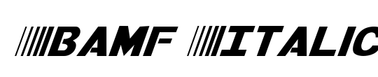 Bamf Italic