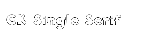 CK Single Serif