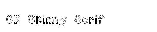 CK Skinny Serif
