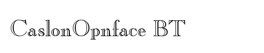 CaslonOpnface BT