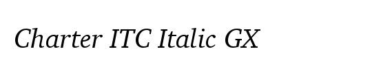 Charter ITC GX