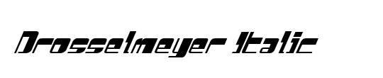 Drosselmeyer Italic