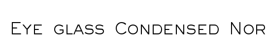 Eye glass Condensed
