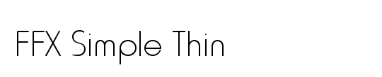 FFX Simple Thin
