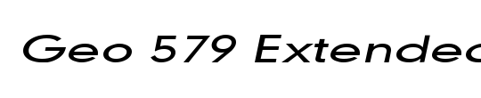 Geo 579 Extended