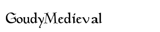 GoudyMedieval