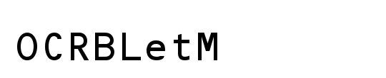 OCRBLetM
