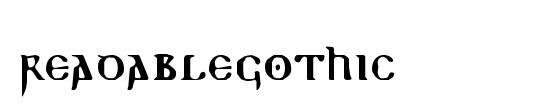 ReadableGothic