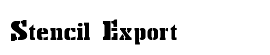 Stencil Export
