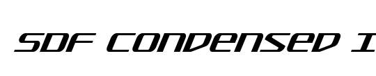 SDF Condensed Italic