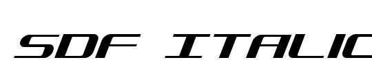 SDF Italic
