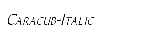 Caracub-Italic