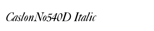 CaslonNo540D