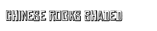 Chinese Rocks Shaded