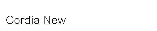 Cordia New
