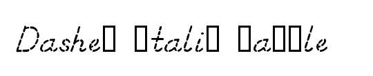 Dashed Italic Sample
