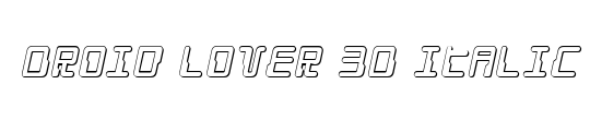 Droid Lover 3D Italic