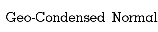 Geo-Condensed