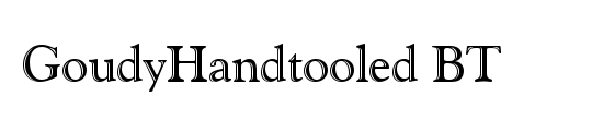 GoudyHandtooled BT