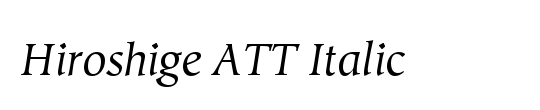 Hiroshige ATT