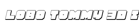Lobo Tommy 3D Italic