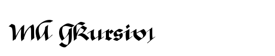 MA GKursiv1