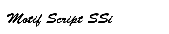 Motif Script SSi