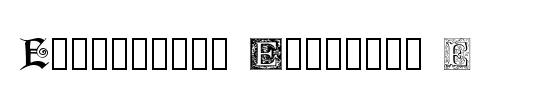 Ornamental Initials E