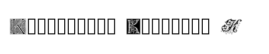 Ornamental Initials K