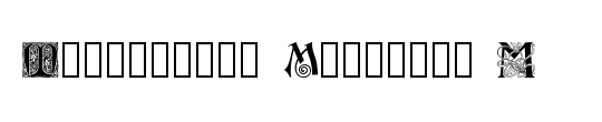 Ornamental Initials M